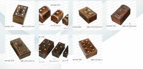 Decorative Wooden Jewellery Boxes - Premium Quality Handcrafted Design | Elegant Finish, Durable Materials, Unique Artistic Patterns