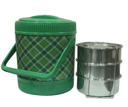 Insulated Tiffin With Steel Bowls