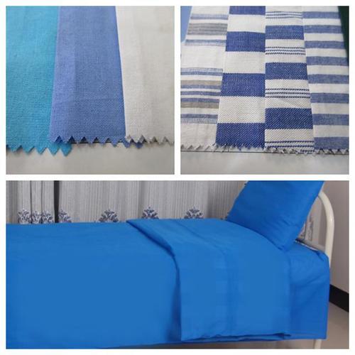 100% Cotton Bed Sheet Fabric For School And Hospital Beding Density: 64*64 108*58 80*58 68*68 133*72 Kilogram Per Cubic Meter (Kg/M3)