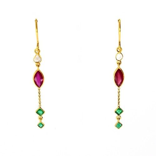 Semi Precious Stone Earrings