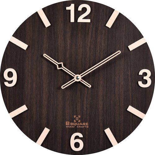 Wooden Round Shape Wall Clock