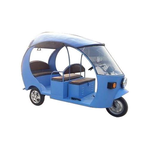 Eco Friendly Battery Operated Rickshaw - Closed Body Design, 400 kg Load Capacity, Efficient 50-60 KM Range, Blue Finish