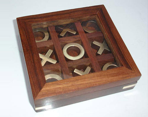 Tic Tac Game Wood