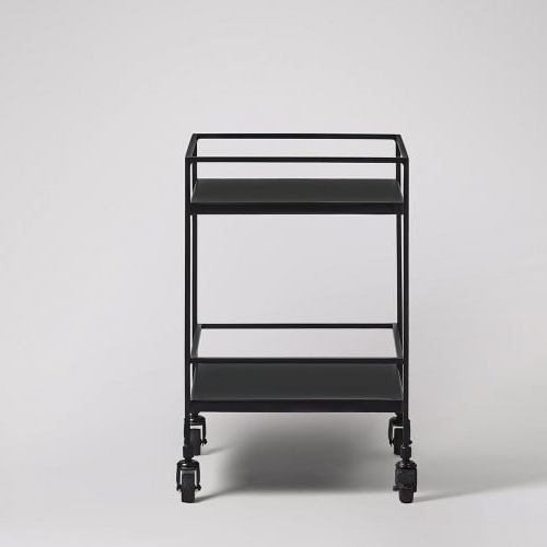 Clean Black Lines Bar Trolley