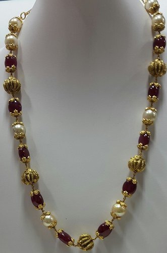 गोल्डन एंड पर्पल माला