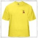 Yellow Half Sleeves Fashion T Shirts