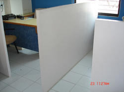 White Everest Solid Wall Panel Partition