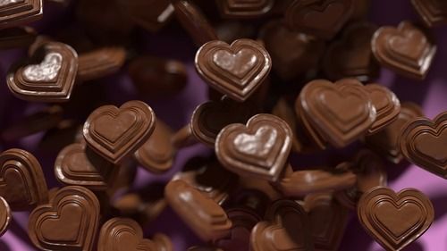 Heart Shape Black Chocolate