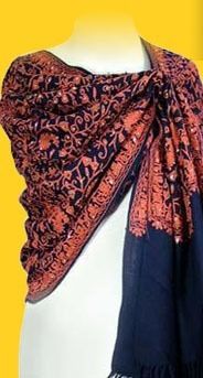 Black And Red Appealing Look Ladies Shawls