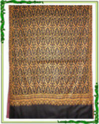 Brown And Black Ladies Beautiful Printed Shawl