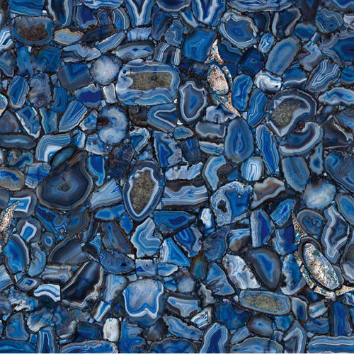 Super Fine Blue Agate Stone