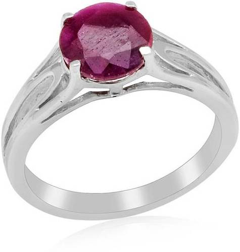 925 Sterling Silver Ruby Ring Gender: Women