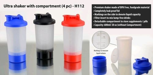 H112 Ultra Shaker Bottle With Compartment