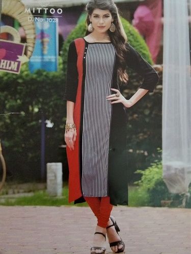 Long Sleeve Fashionable Ladies Kurti