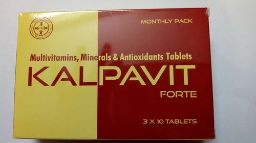 Kalpavit Forte - Multi Vitamin, Mineral And Antioxidants Tablet Suitable For: Aged Person