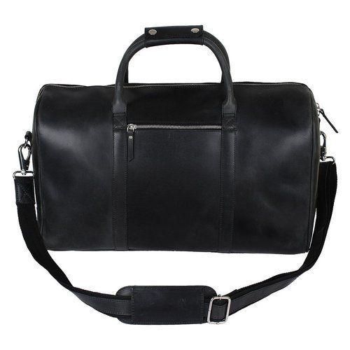 Black Leather Messenger Bag