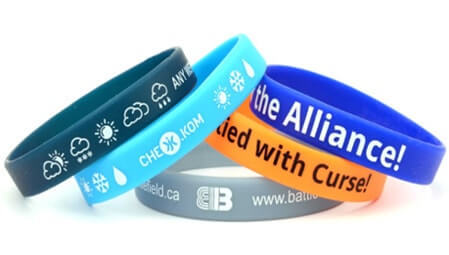 Color Printed Silicon Wristband