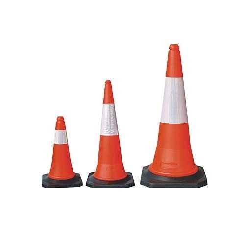 Plastic Road Traffic Cones - LDPE, UV Stabilizing Colors, Enhanced Durability, High Visibility Design, Low Maintenance, Unique Shape & Size, Lightweight Mobility