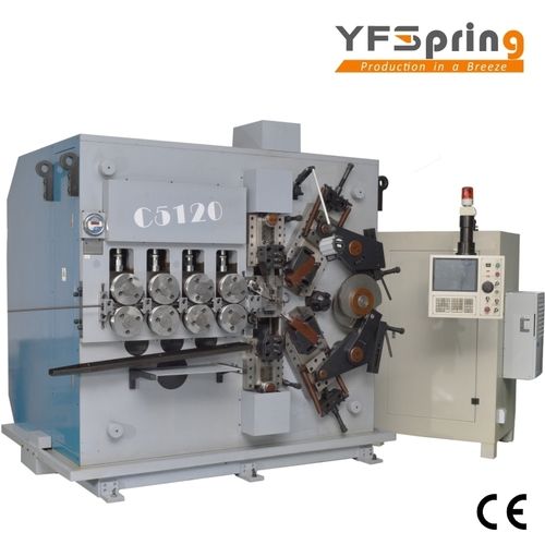 C5120 Jyf Cnc Spring Coiler 5 Servos 6.0 - 12.0 Mm Power Consumption: 62.5 Kilowatt (Kw)