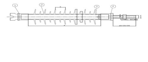 33 Kv 10 Kn Polymer Pin Insulator Application: Distribution / Transmission Line Goods