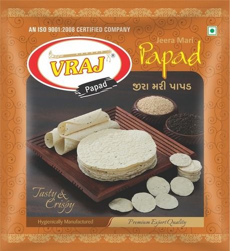 Hygienically Packaged Dal Papad