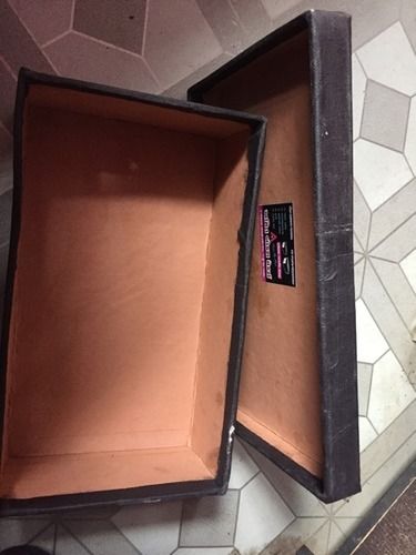 Brown Canvas Hard Box