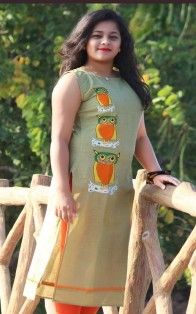 Green Pure Cotton Kurti