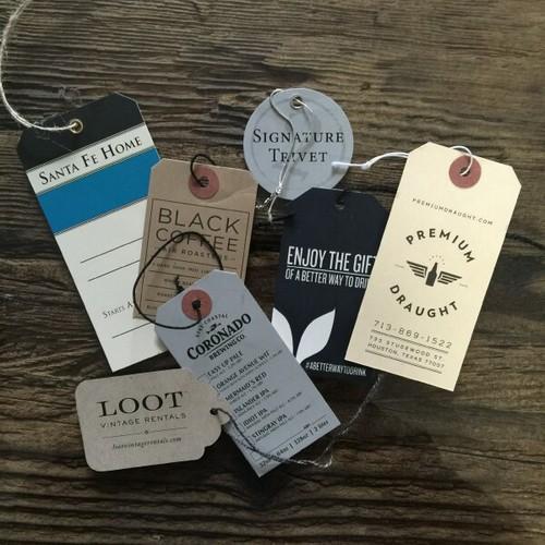 Designer Printed Hang Tags