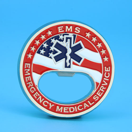 Custom Ems Challenge Coin Bottle Opener