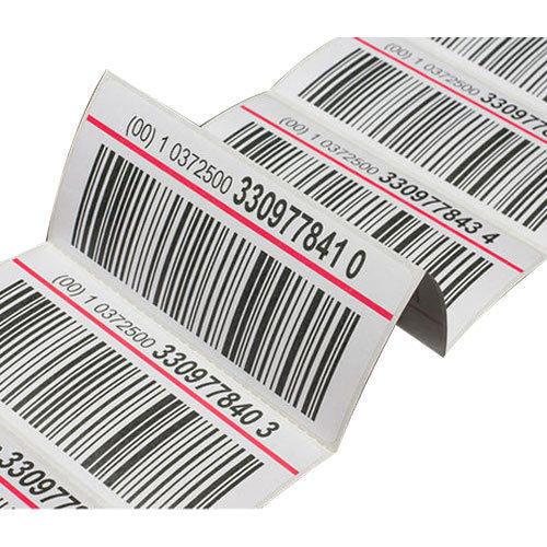 Black Fine Quality Barcode Label Sticker