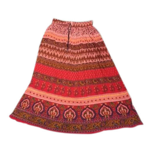 Ladies Bagru Print Skirt