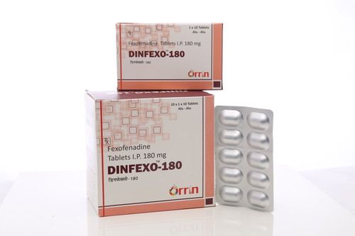 Fexofenadine Hydrochloride 180 mg Tablet (DINFEXO)