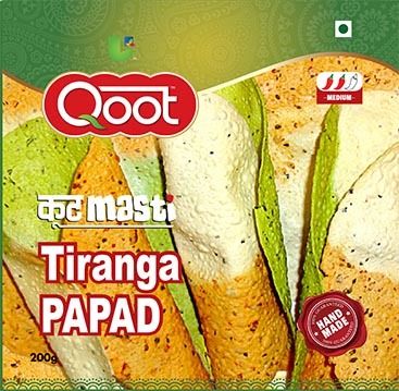 Tiranga Papad (200 Gm In Box)