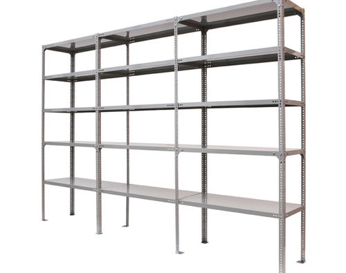 Heavy Duty Slotted Angle Racks - High Grade Steel Material, Durable Design for Optimal Storage and Organization