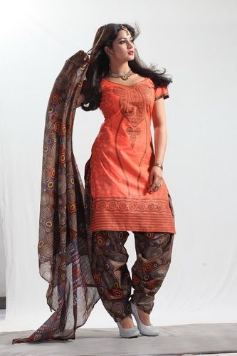 Ladies Cotton Dress Material - Premium Quality Cotton, Variegated Designs & Patterns, Hand and Block Printed