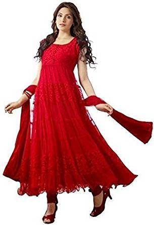 Ladies Sleeveless Red Suit