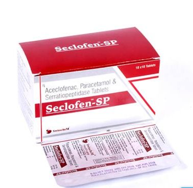 Aceclofenac Paracetamol And Serratiopeptidase Tablet