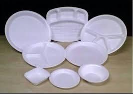 Disposable White Thermocol Plates