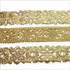 Golden Color Designer Lace