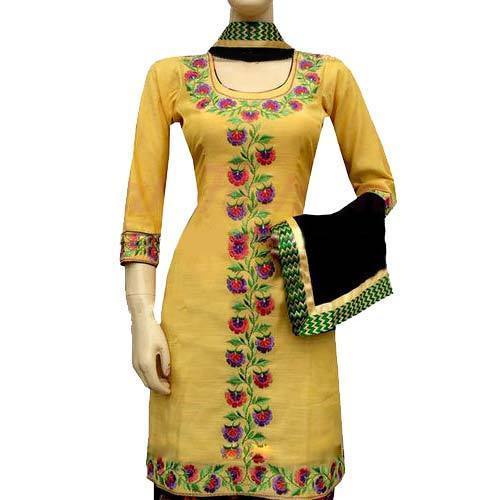 Cool Dry Cotton Embroidered Punjabi Suit