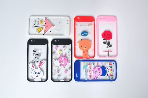 Auto Focus Phone Case With Colored Drawing