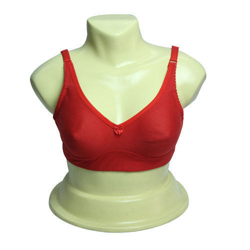 Ladies Full Coverage Red Bra