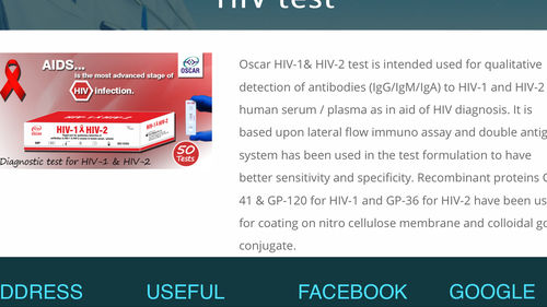 White Hiv Test Kit