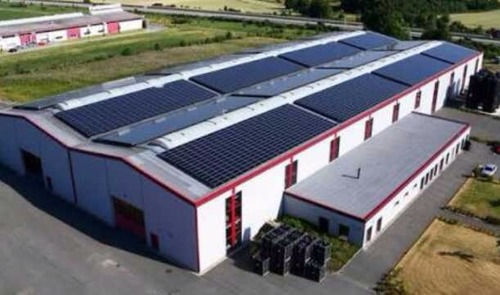 Industrial Roof Top Solar Panels