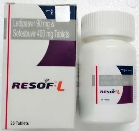 Ledipasvir with Sofosbuvir Tablet (RESOF L)