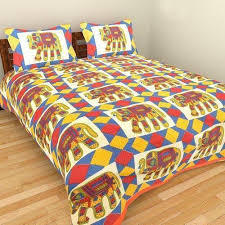 Elephant Pattern Double Bedsheets