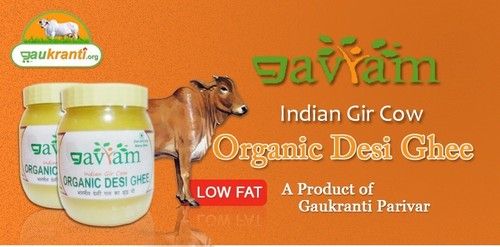 Gavyam Organic Desi Cow Bilona Ghee 500ml (Pack of 6)