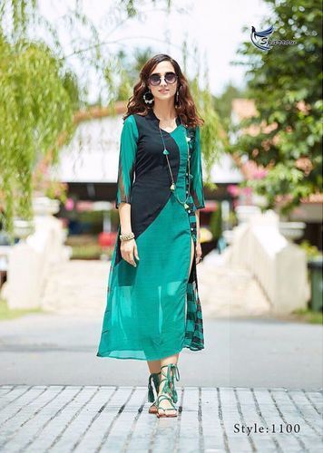 Ladies Colored Georgette Kurti