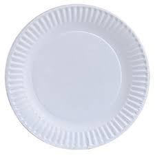 Disposable White Paper Plates