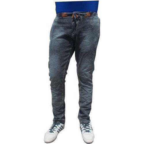 Washable Slim Mens Grey Jeans